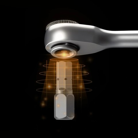 Zestaw narzędzi rowerowych Rockbros multitool z kluczem grzechotkowym i łyżkami do opon - czarny