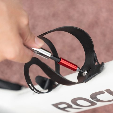 Zestaw narzędzi rowerowych Rockbros z mini grzechotką i bitami - półprzezroczysty, zielony