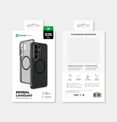 AMAZINGTHNGMininal MagLens Case S26 Ultra Black