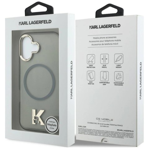 Etui Karl Lagerfeld IML K Head Logo MagSafe na iPhone 17 - czarne