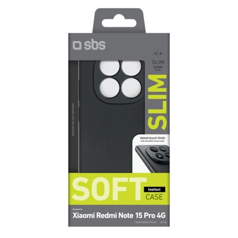 Etui SBS Instinct na Xiaomi Redmi Note 15 Pro 4G - czarne
