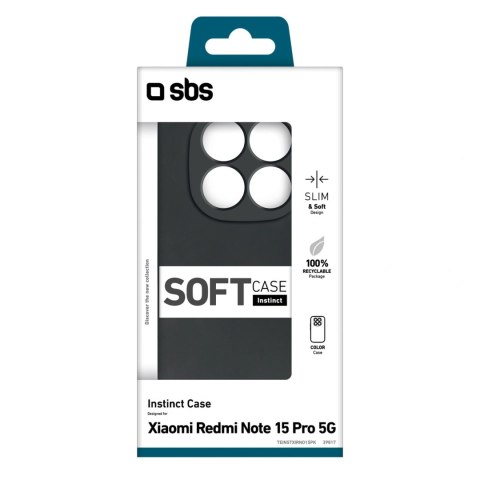 Etui SBS Instinct na Xiaomi Redmi Note 15 Pro - czarne