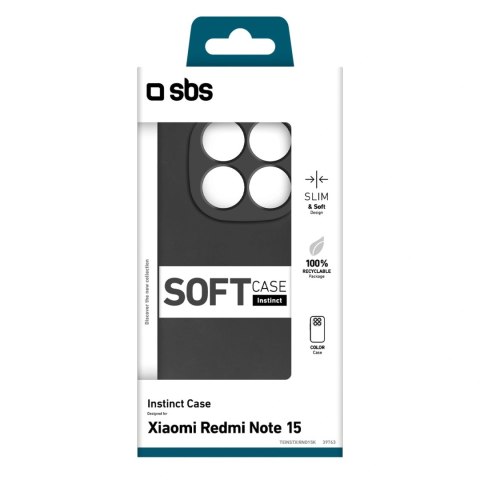 Etui SBS Instinct na Xiaomi Redmi Note 15 - czarne