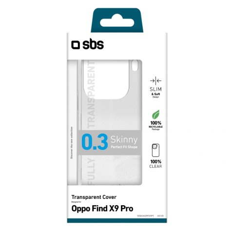 Etui SBS Skinny Cover na Oppo Find X9 Pro - przezroczyste