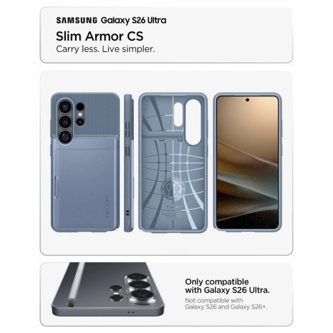 Etui Spigen Slim Armor CS na Samsung Galaxy S26 Ultra - niebieskie