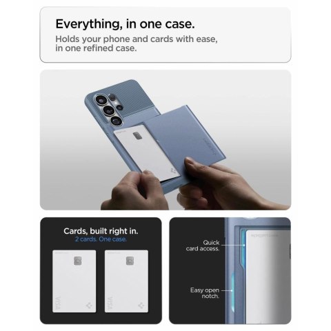 Etui Spigen Slim Armor CS na Samsung Galaxy S26 Ultra - niebieskie