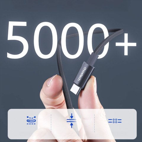 PD60W USB-C to USB-C Digital Display 1.2m Nylon Cable - black