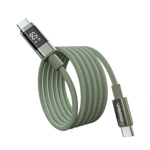 PD60W USB-C to USB-C Digital Display 1.2m Nylon Cable - green