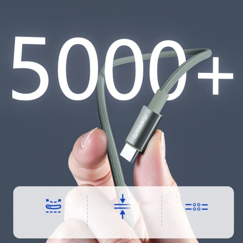 PD60W USB-C to USB-C Digital Display 1.2m Nylon Cable - green