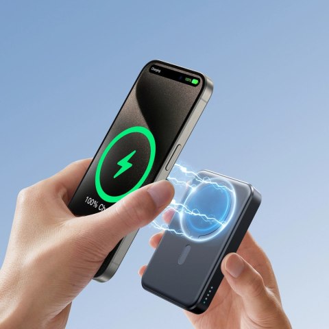 Powerbank Joyroom JR-W020 20W 10000mAh MagSafe + kabel USB-C - USB-C 0.25m - czarny