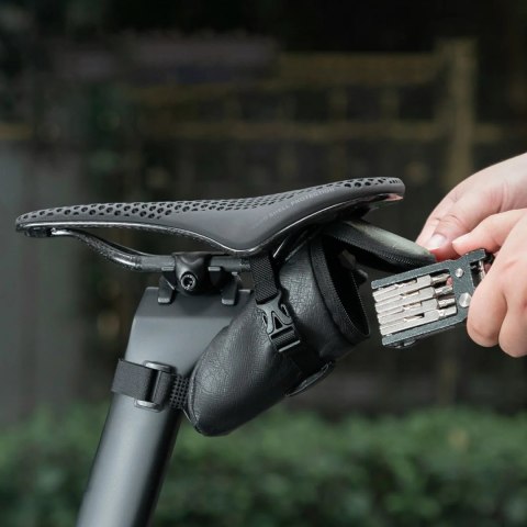 Torba rowerowa Rockbros DB006 podsiodłowa 0,2L - czarno-zielona