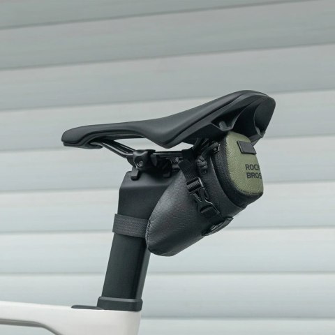 Torba rowerowa Rockbros DB006 podsiodłowa 0,2L - czarno-zielona
