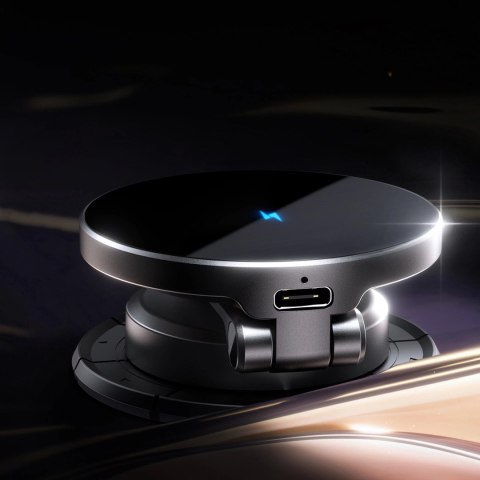 Uchwyt Joyroom JR-ZS408 magnetyczny z ładowarką indukcyjną 15W na kokpit samochodowy - czarny