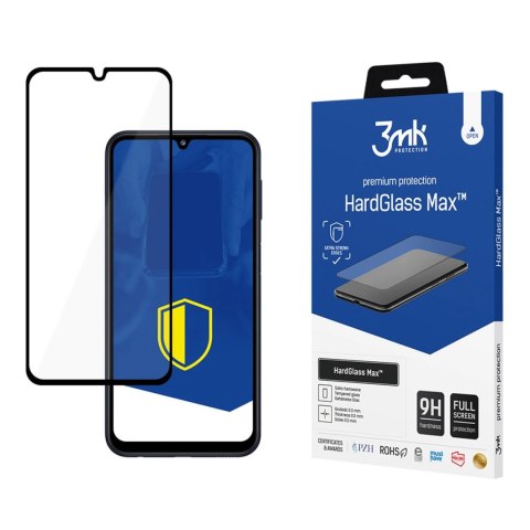 Wzmocnione szkło hartowane na cały ekran 3mk HardGlass Max Black na Samsung Galaxy M34 5G