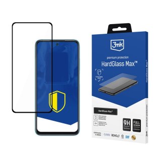 Wzmocnione szkło hartowane na cały ekran 3mk HardGlass Max Black na Xiaomi Redmi 10 2022