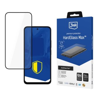 Wzmocnione szkło hartowane na cały ekran 3mk HardGlass Max Black na Xiaomi Redmi 15 5G