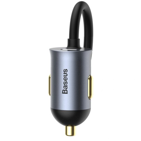 Baseus Share Together PPS Multi-port Fast charge Car Charger with Extension Cord 2U+2C 120W Space Grey