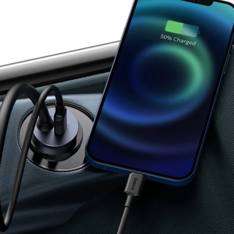 Baseus Share Together PPS Multi-port Fast charge Car Charger with Extension Cord 2U+2C 120W Space Grey