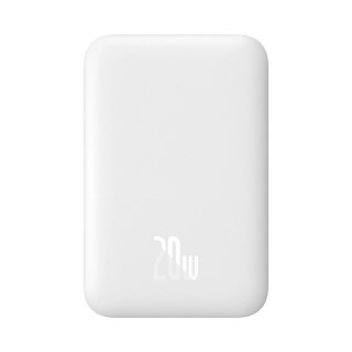 Powerbank Baseus Airpow 6000mAh 20W z kablem Baseus Simple USB-C (20V/3A) 30cm - biały