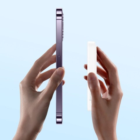 Powerbank Baseus Airpow 6000mAh 20W z kablem Baseus Simple USB-C (20V/3A) 30cm - biały