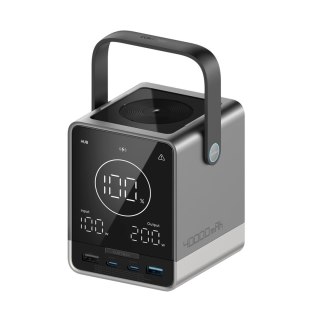 Powerbank Cuktech 300W 40000mAh z ładowaniem bezprzewodowym 2x USB-C + 2x USB-A - czarny