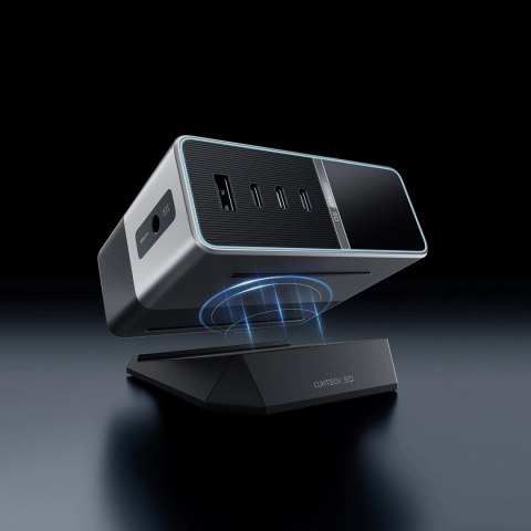 Stacja ładująca Cuktech TA3005U 300W 5w1 z wyświetlaczem cyfrowym - srebrna