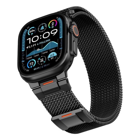 TECH-PROTECT MILANO VANGUARD APPLE WATCH 8 / 9 / 10 / 11 / SE / ULTRA (44 / 45 / 46 / 49 MM) BLACK