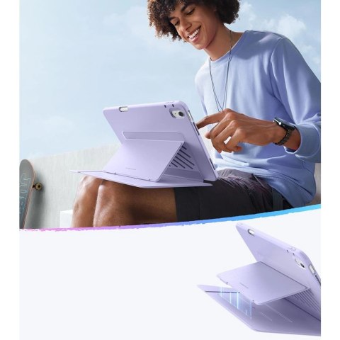 Etui ESR Flip Hybrid na iPad Air 13" (2024/2025/2026) - fioletowe
