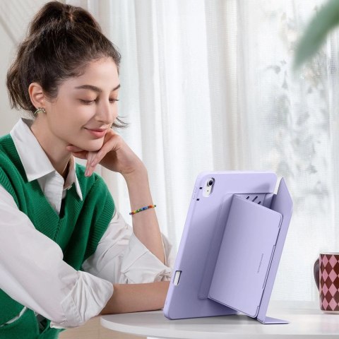 Etui ESR Flip Hybrid na iPad Air 13" (2024/2025/2026) - fioletowe