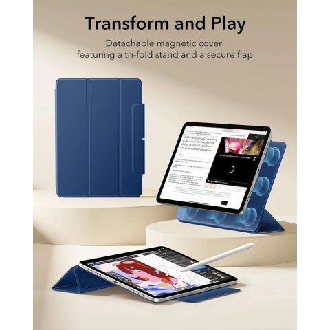 Etui ESR Rebound Magnetic na iPad Air 10.9" (2020/2022) / 11" (2024/2025/2026) - granatowe