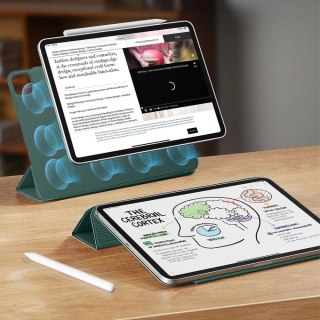 Etui ESR Rebound Magnetic na iPad Pro 12.9" 2020 / 2021 / 2022 / iPad Air 13" 2024 / 2025 - zielone