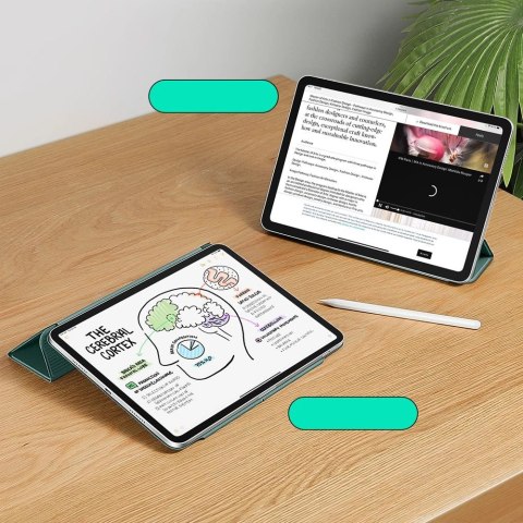 Etui ESR Rebound Magnetic na iPad Pro 12.9" 2020 / 2021 / 2022 / iPad Air 13" 2024 / 2025 - zielone