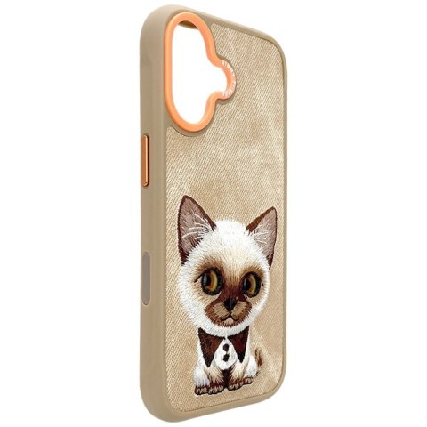 Etui Nimmy Big Eyed Pet 2.0 Cat do iPhone 17 - beżowe