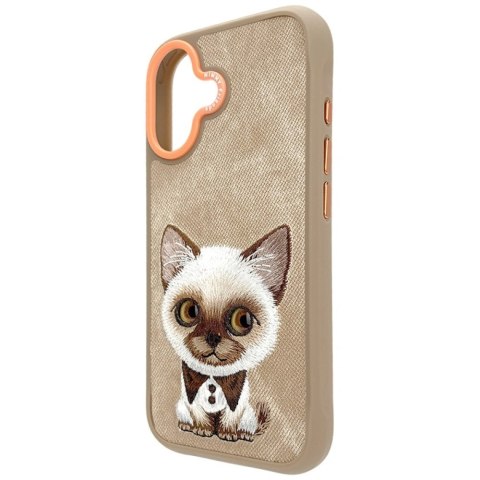 Etui Nimmy Big Eyed Pet 2.0 Cat do iPhone 17 - beżowe