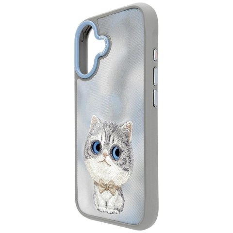 Etui Nimmy Big Eyed Pet 2.0 Cat do iPhone 17 - szare