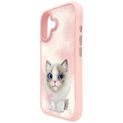 Etui Nimmy Big Eyed Pet 2.0 Cat na iPhone 17 - różowe