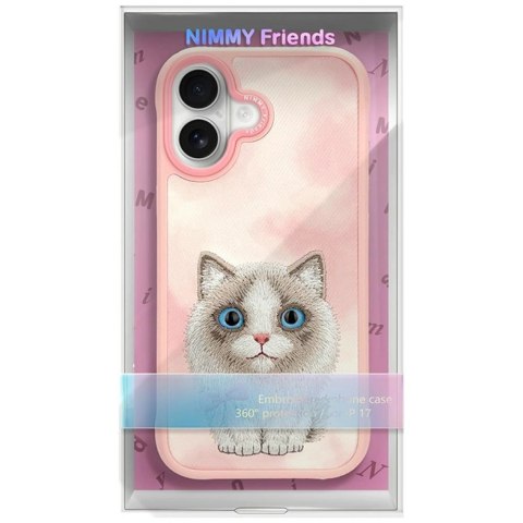 Etui Nimmy Big Eyed Pet 2.0 Cat na iPhone 17 - różowe