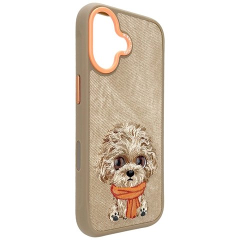 Etui Nimmy Big Eyed Pet 2.0 Dog do iPhone 17 - beżowe