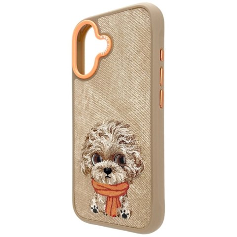 Etui Nimmy Big Eyed Pet 2.0 Dog do iPhone 17 - beżowe