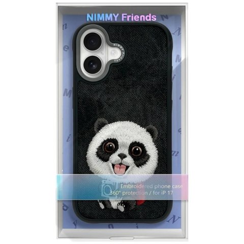 Etui Nimmy Big Eyed Pet 2.0 Panda do iPhone 17 - czarne