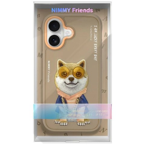 Etui Nimmy Glasses Cool nag na iPhone 17 - beżowe
