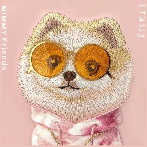 Etui Nimmy Glasses Cool nag na iPhone 17 - różowe