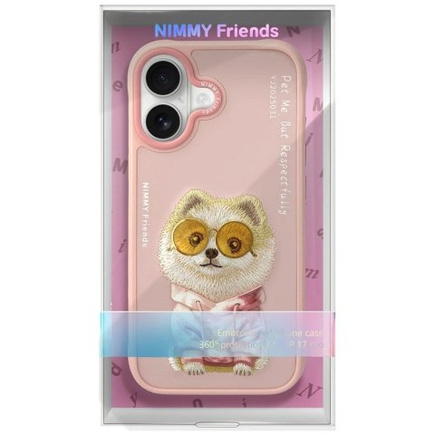 Etui Nimmy Glasses Cool nag na iPhone 17 - różowe
