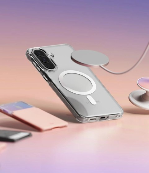 Etui Ringke Fusion Magnetic MagSafe na Samsung Galaxy A57 5G - przezroczyste