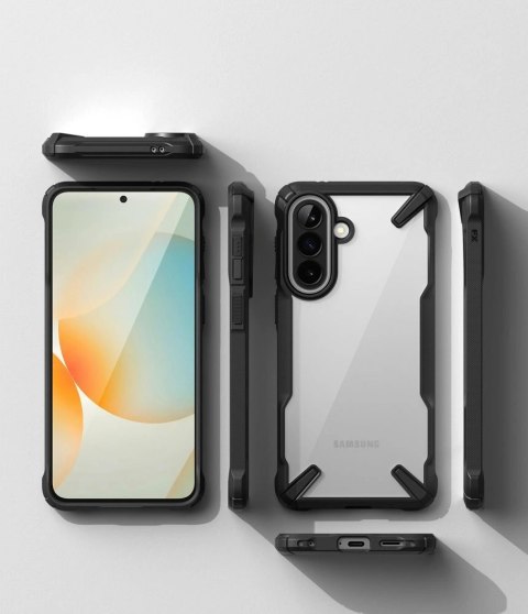 Etui Ringke Fusion X na Samsung Galaxy A57 5G - przezroczysto-czare