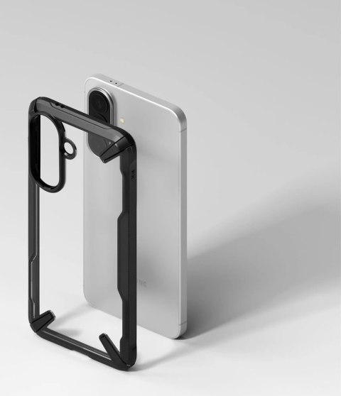 Etui Ringke Fusion X na Samsung Galaxy A57 5G - przezroczysto-czare