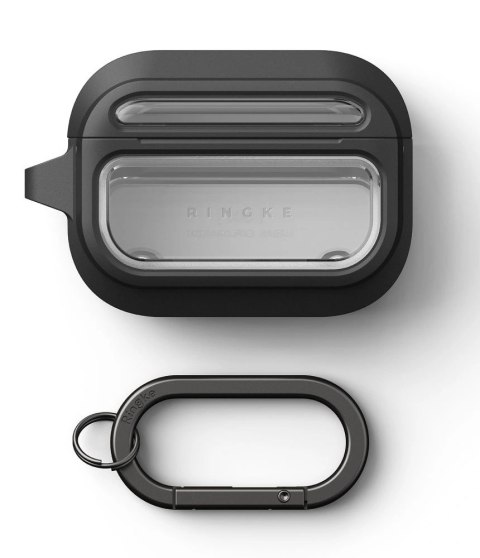 Etui Ringke UX Magnetic na AirPods Pro 3 - czarno-przezroczyste