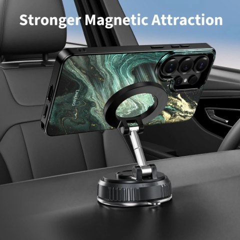 Etui Tech-Protect Lamano MagSafe na Samsung Galaxy S26 Ultra - czarno-zielone