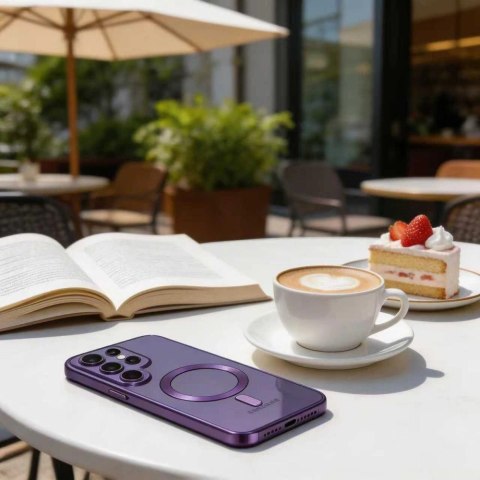 Etui Tech-Protect MagFlex MagSafe na Samsung Galaxy S26 Ultra - przezroczysto-fioletowe