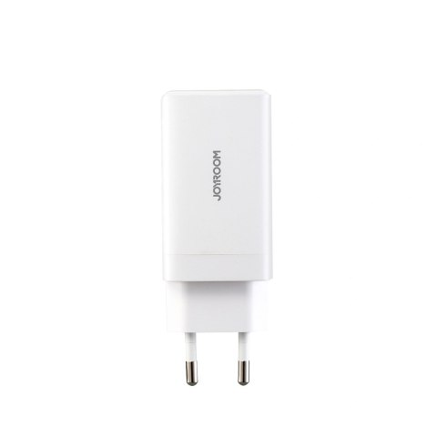 Ładowarka sieciowa Joyroom JR-TG10 65W GaN 2x USB-C + USB-A z kablem 100W USB-C - USB-C 1.2m - biała
